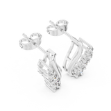 Marina Wave Diamond Earrings