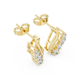 Marina Wave Diamond Earrings
