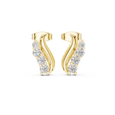 Marina Wave Diamond Earrings