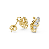 Marina Wave Diamond Earrings