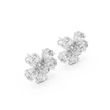 Pearlisse Five Stone Pear Diamond Stud Earrings