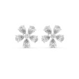 Pearlisse Five Stone Pear Diamond Stud Earrings