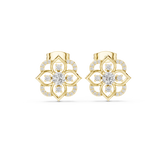 Lotus Crown Diamond Earrings