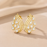 Aqualeaf Flow Diamond Earrings