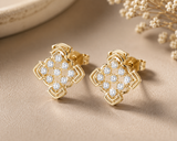 Linhara Floral Diamond Earrings