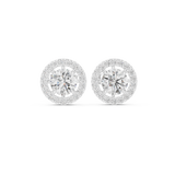 Crownlight Halo Diamond Stud Earrings