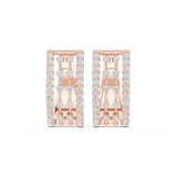 Rosévara Diamond Hoop Earrings