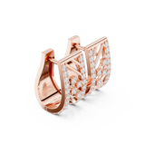 Velastra Diamond Geometric Hoop Earrings
