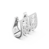 Velastra Diamond Geometric Hoop Earrings