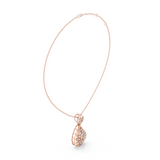 Leafdrop Water Drop Diamond Pendant
