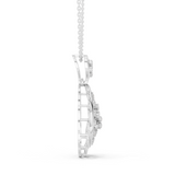Leafdrop Water Drop Diamond Pendant