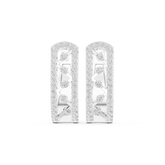 Crownelia Diamond Huggie Hoop Earrings