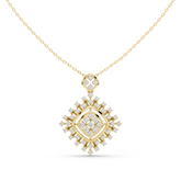 Squarelle Diamond Pendant