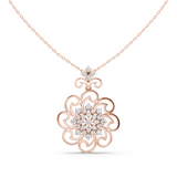 Solaris Bloom Diamond Pendant