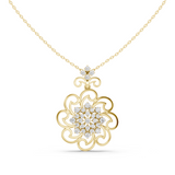 Solaris Bloom Diamond Pendant