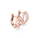 Velmira Five Stone Hoop Earrings