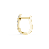 Velmira Five Stone Hoop Earrings