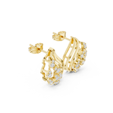 Aqualeaf Flow Diamond Earrings