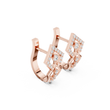 Orlitra Triangle Frame Diamond Earrings.