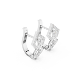Orlitra Triangle Frame Diamond Earrings.