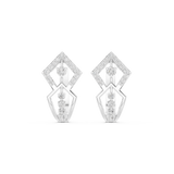 Orlitra Triangle Frame Diamond Earrings.