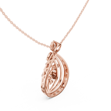 Aquafolia Diamond Pendant