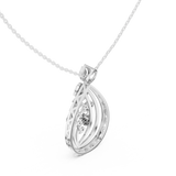 Aquafolia Diamond Pendant
