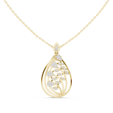 Aquafolia Diamond Pendant