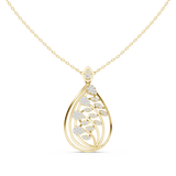 Aquafolia Diamond Pendant