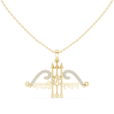 Trishakti Om Diamond Pendant