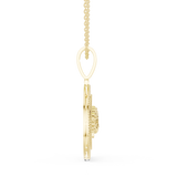 Sun Medusa Diamond Pendant