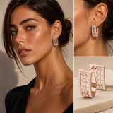 Rosévara Diamond Hoop Earrings