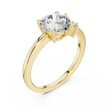 Celestique Round Cut Engagement Ring