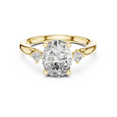Empire Glow Oval Cut Diamond Engagement Ring