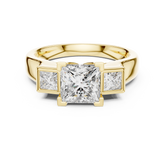 Trelisse Princess Cut Three Stone Diamond Ring