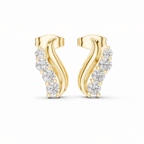 Marina Wave Diamond Earrings