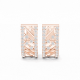 Velastra Diamond Geometric Hoop Earrings