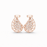 Velunira Floral Diamond Drop Earrings
