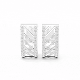 Velastra Diamond Geometric Hoop Earrings