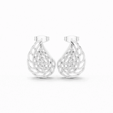 Velunira Floral Diamond Drop Earrings