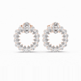 Oval & Pear Cut Diamond Earrings