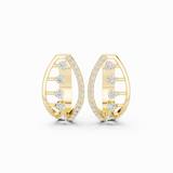 Velmira Five Stone Hoop Earrings