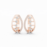 Velmira Five Stone Hoop Earrings