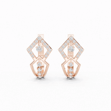 Orlitra Triangle Frame Diamond Earrings.