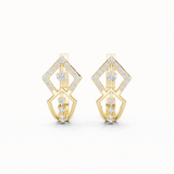 Orlitra Triangle Frame Diamond Earrings.