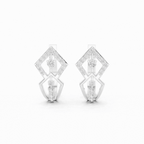 Orlitra Triangle Frame Diamond Earrings.