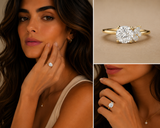 Celestique Round Cut Engagement Ring