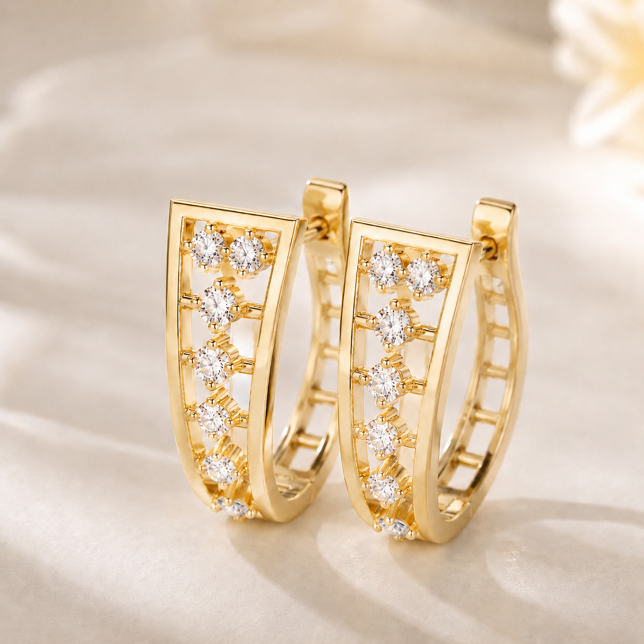 Victoria Prism Diamond Earrings