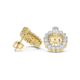 Oval & Pear Cut Diamond Earrings