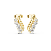 Marina Wave Diamond Earrings